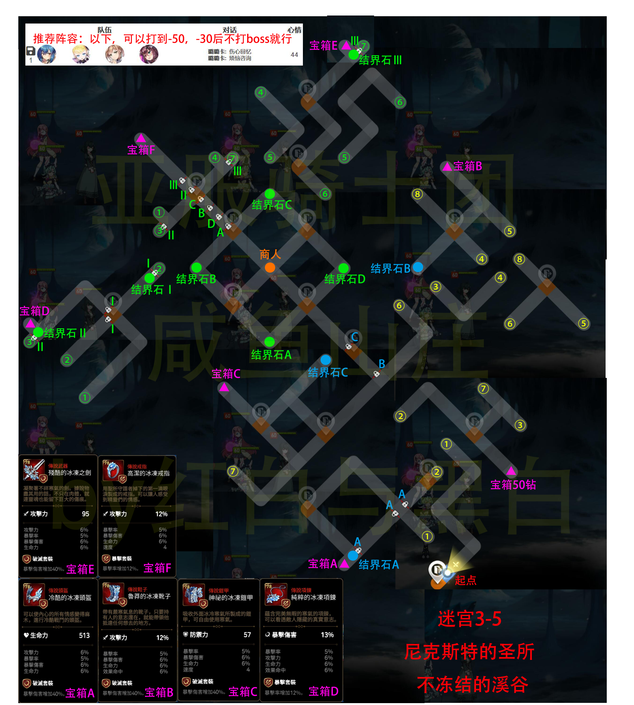 迷宫3-5（圣所5区域）地图