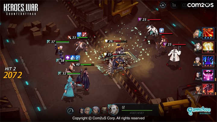 Com2us新回合手游《英雄之战:反击》首次曝光,本月会在东南亚开启预约